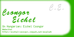 csongor eichel business card